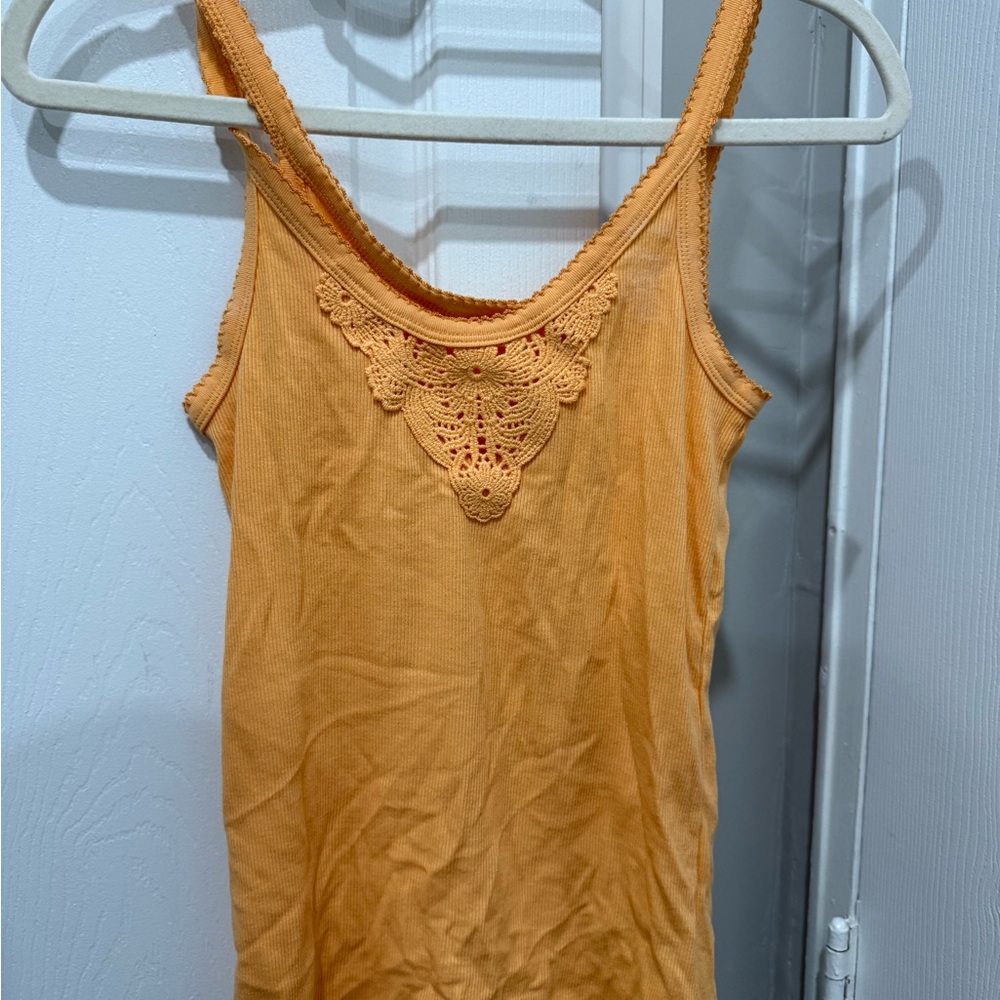 Old Navy Orange Camisole with Lace Detail